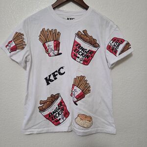 KFC Foods Print Rhinestoned Women's T-Shirt BoxLunch Exclusive Size Small